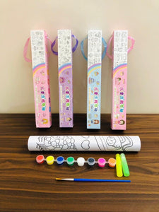 Children's Drawing Roll DIY Coloring Paper Roll Color Filling Paper Graffiti Scroll Paper-cut Kids Painting Toy Educational Toys 7ft