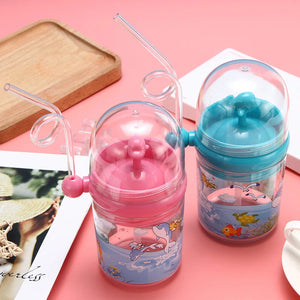 Children Whale Spray Cup Sippy Bottle Cartoon Baby With Sippy Kettle Outdoor Portable Children’s Cup