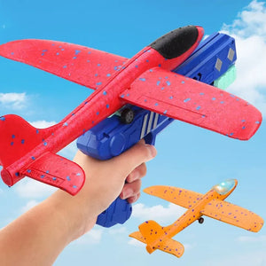 Air-plane Launcher Catapult Foam Gun Toy