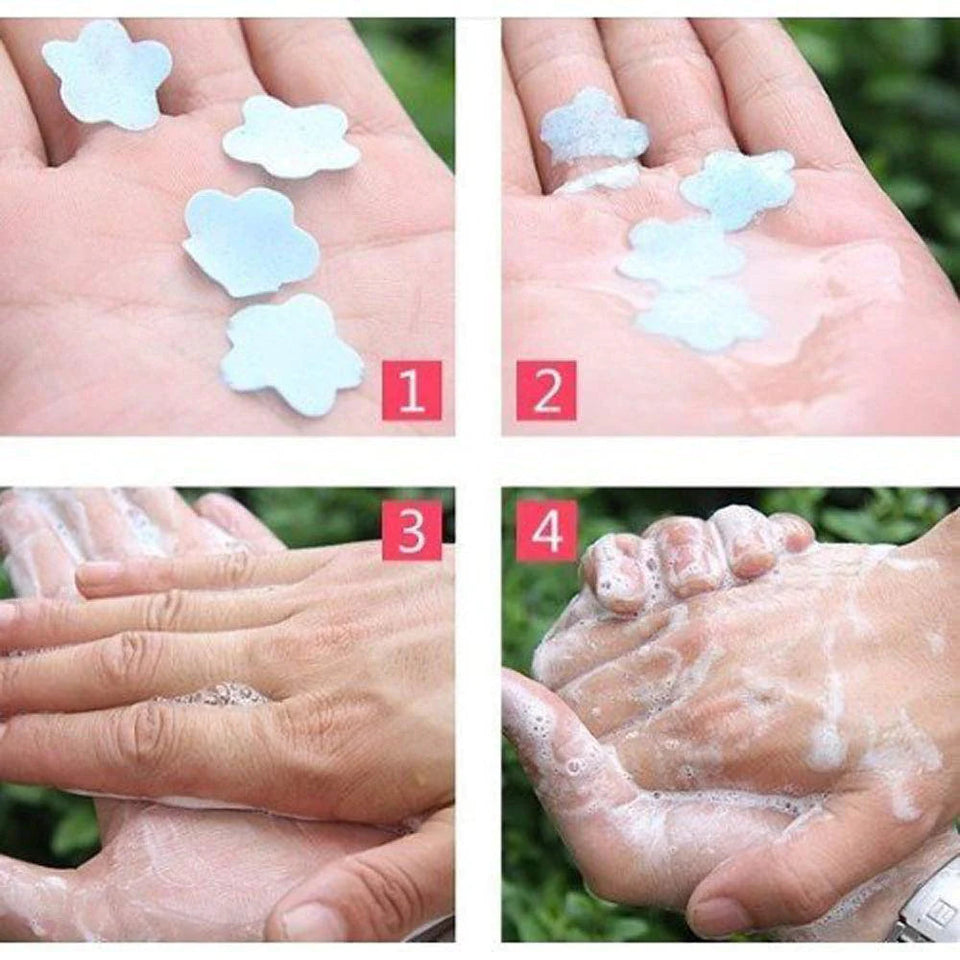 Disposable Flower Paper Soap For Travel Almost 100