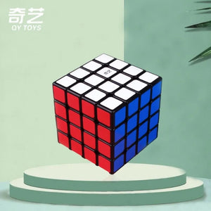 4x4 Stickerless Black Magic Cube Speed Puzzle