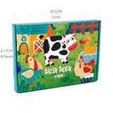 Engage Your Child's Imagination With This Montessori Busy Book Set - Busy Book Farm Themed Learning Toys!